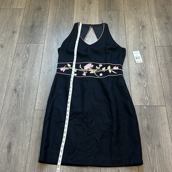 NWT Jessica Howard linen blend halter top embroidered Dark feminine size 12 - Picture 13 of 13